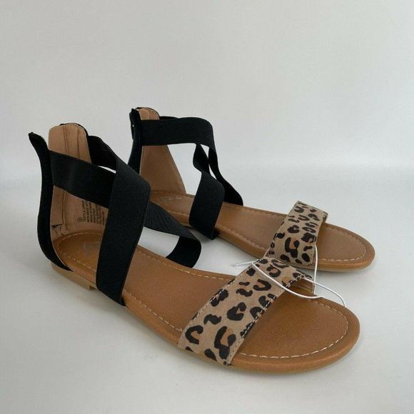 Justice | Shoes | New Justice Girls Animal Print Gladiator Sandals 8 |  Poshmark